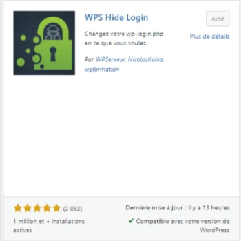 comment Sécuriser son site WordPress en 10 étapes indispensables 🔒 Sécuriser son site WordPress avec le plugin Wps hide login